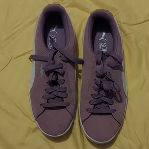 Lilac Puma sneakers